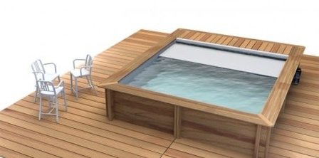 houten zwembad inbouwen