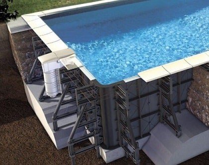 zwembad bouwpakket met panelen